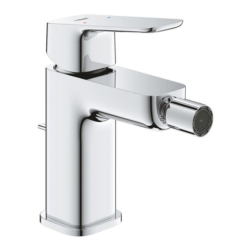 Изображение товара Голубой Смеситель для биде Grohe Cubeo с донным клапаном хром цена 15614 рублей