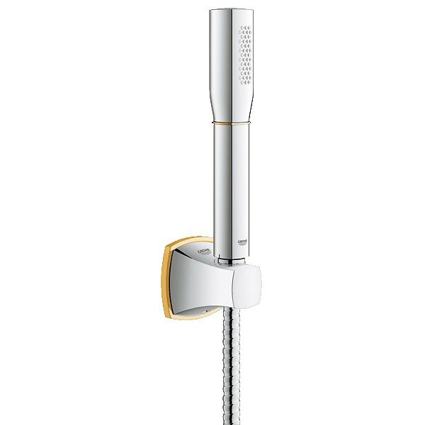 Изображение товара Душевой гарнитур Grohe Rainshower Grandera Stick 27993IG0, хром/золото