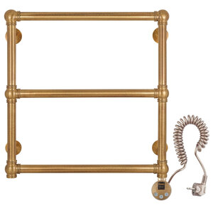 Изображение товара Полотенцесушитель электрический Secado Фалерони 1 4603777464783/4603777464790, ширина 60 см, высота 60 см, ТЭН слева/справа, цвет бронза