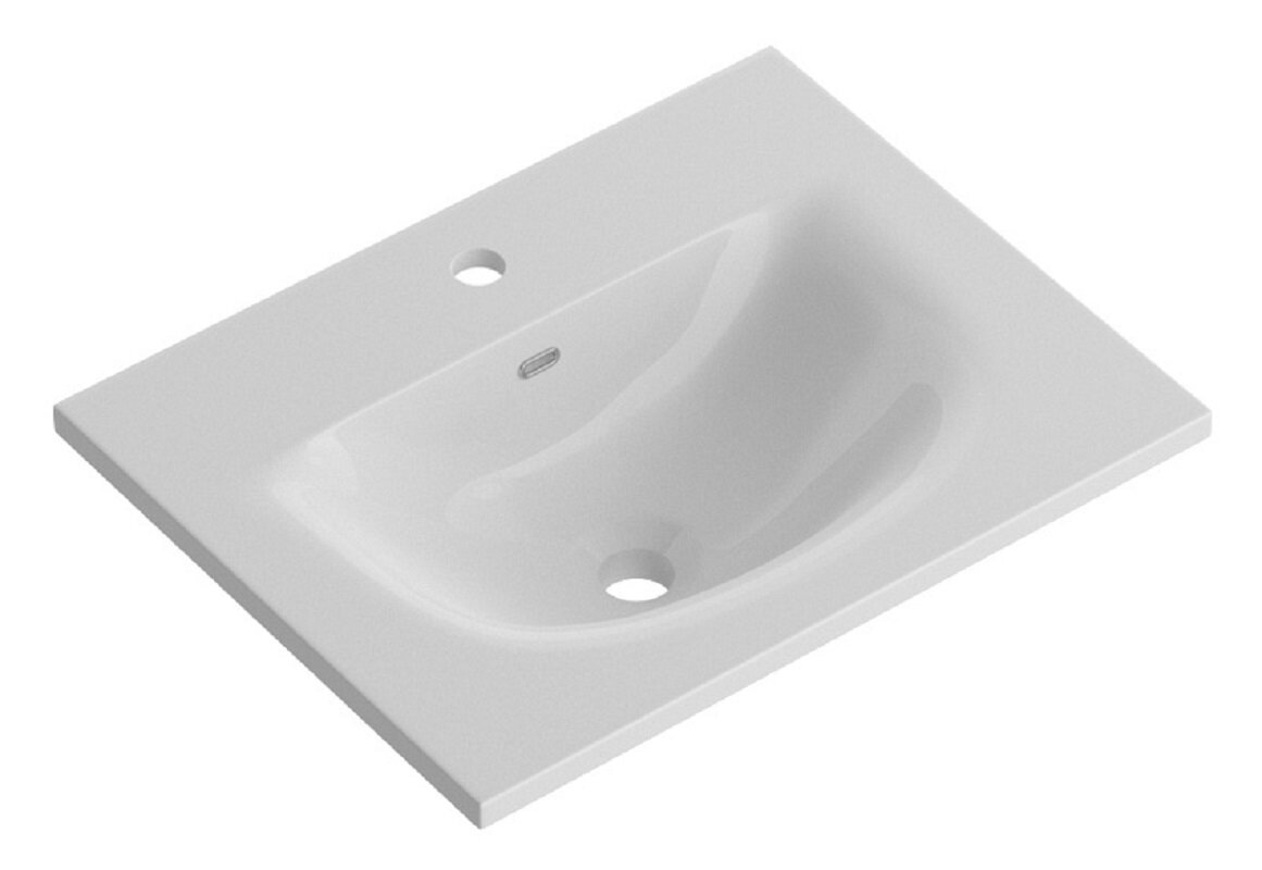 Изображение товара Раковина BelBagno BB-8099-3-50 50х40 см керамика белый