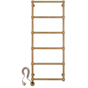 Изображение товара Полотенцесушитель электрический Secado Фалерони 1 Trenza 4603777466428/4603777466435, ширина 60 см, высота 120 см, ТЭН слева/справа, цвет бронза