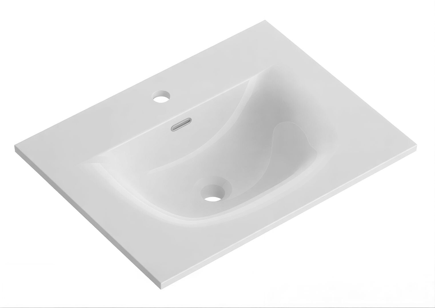 Изображение товара Раковина BelBagno BB-8099-3-70, 70 х 40 см, керамика, белый Изображение товара Раковина BelBagno BB-8099-3-70, 70 х 40 см, керамика, белый