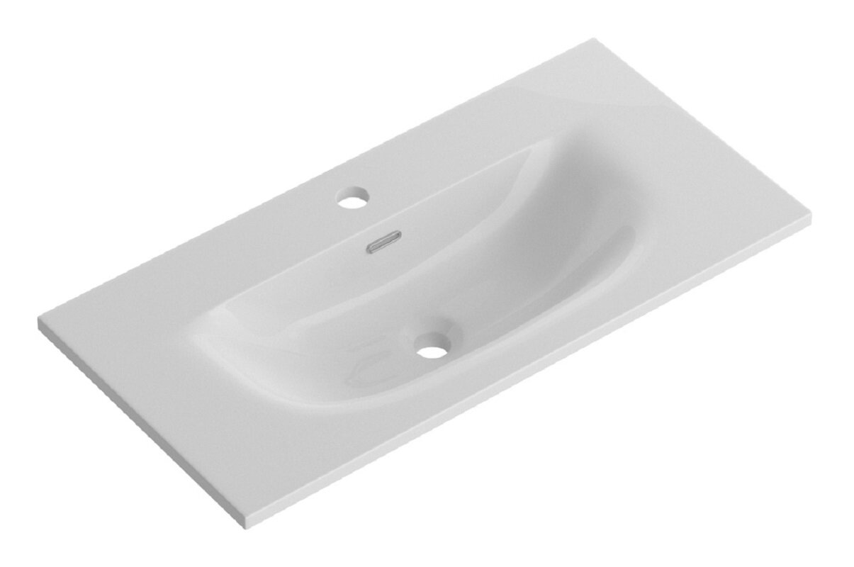 Изображение товара Раковина BelBagno BB-8099-3-80, 80 х 40 см, керамика, белый Изображение товара Раковина BelBagno BB-8099-3-80, 80 х 40 см, керамика, белый