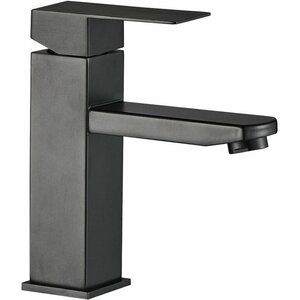 Изображение товара Смеситель для раковины WesnaArt Kubus KUB13-210Black черный матовый