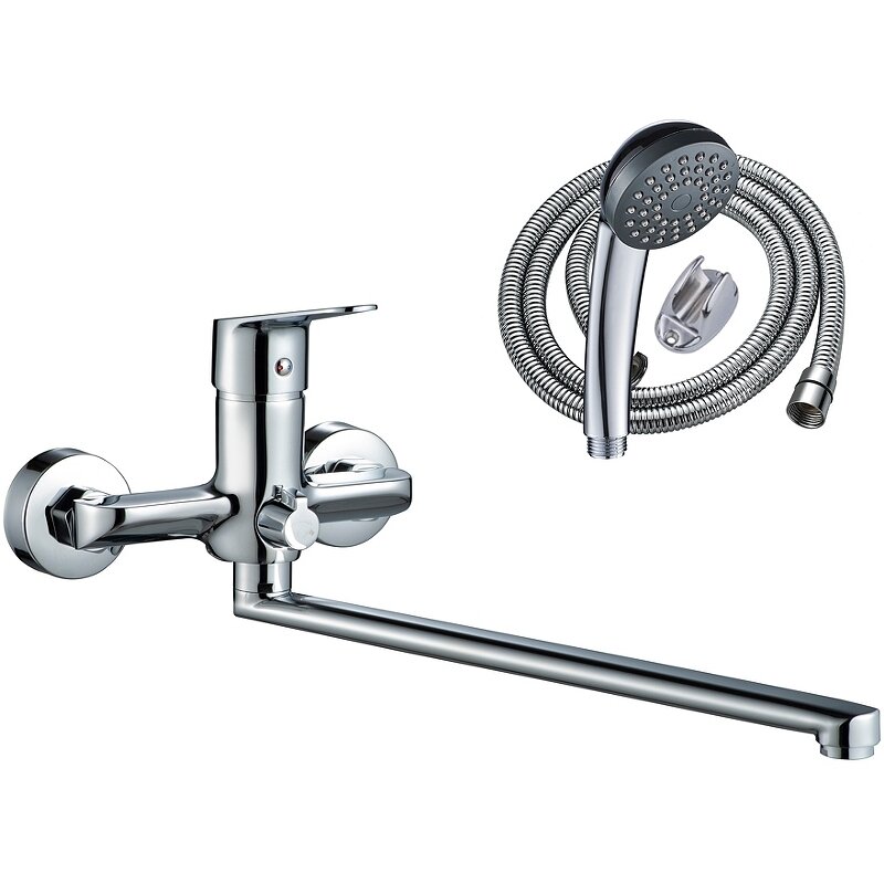 Изображение товара Смеситель для ванны и душа WesnaArt Nova NOV03-320 хром с душевым гарнитуром