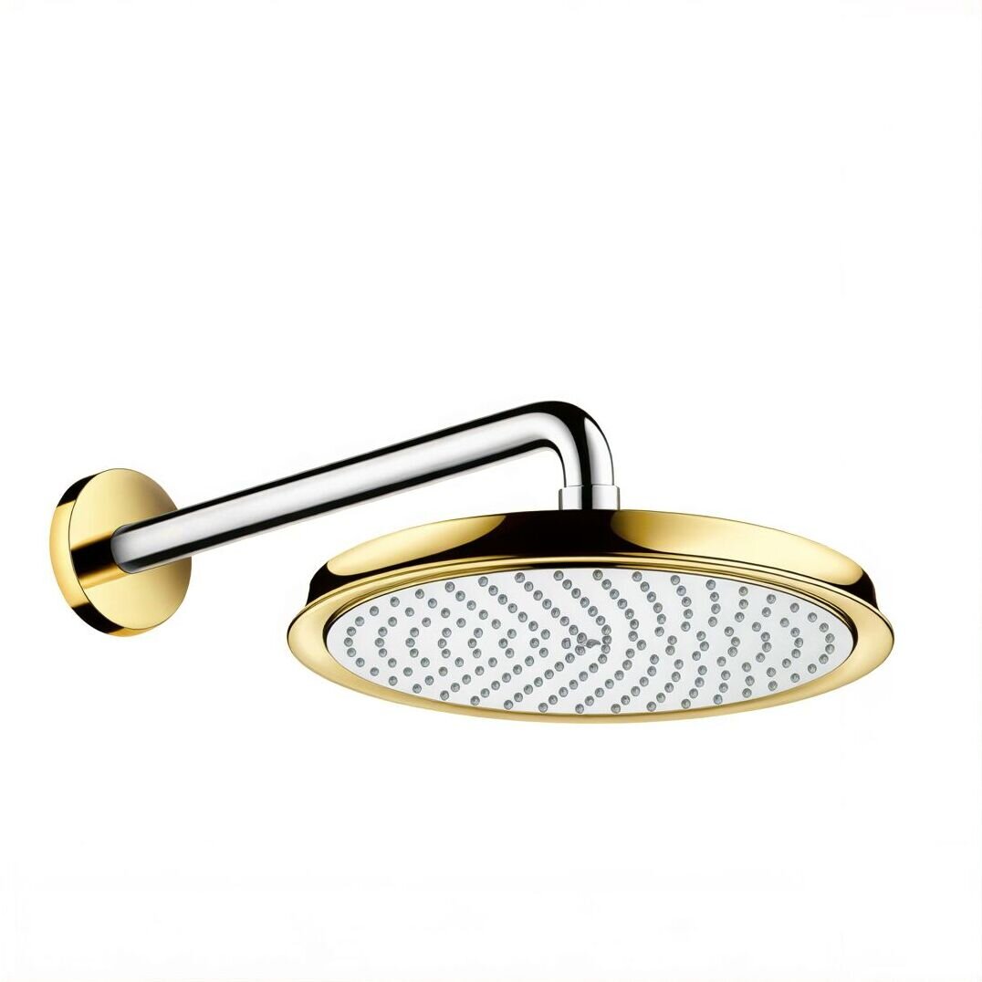Изображение товара Верхний душ Hansgrohe Raindance Classic 1jet 27424090, хром/золото