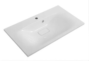 Изображение товара Раковина BelBagno BB800/450-LV-MR-FT, 80 см, искусственный камень, белый