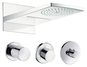 Изображение товара Верхний душ Hansgrohe  Raindance Rainfal 180 2jet 28433000, хром