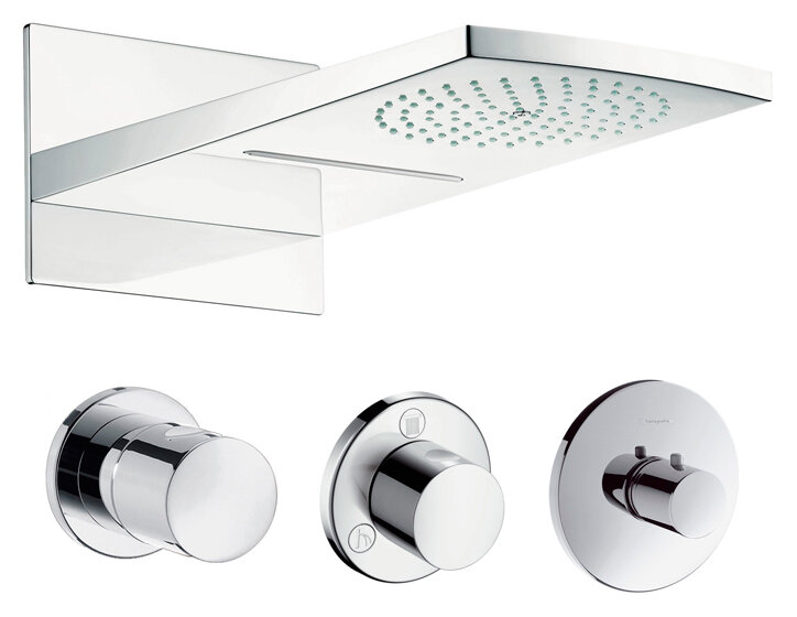 Изображение товара Верхний душ Hansgrohe Raindance Rainfall 180 2jet 28433000, хром