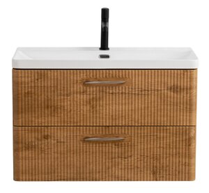 Изображение товара Тумба под раковину BelBagno Due-800-2C-SO-RN-P, 80 см, подвесная, Rovere Nature