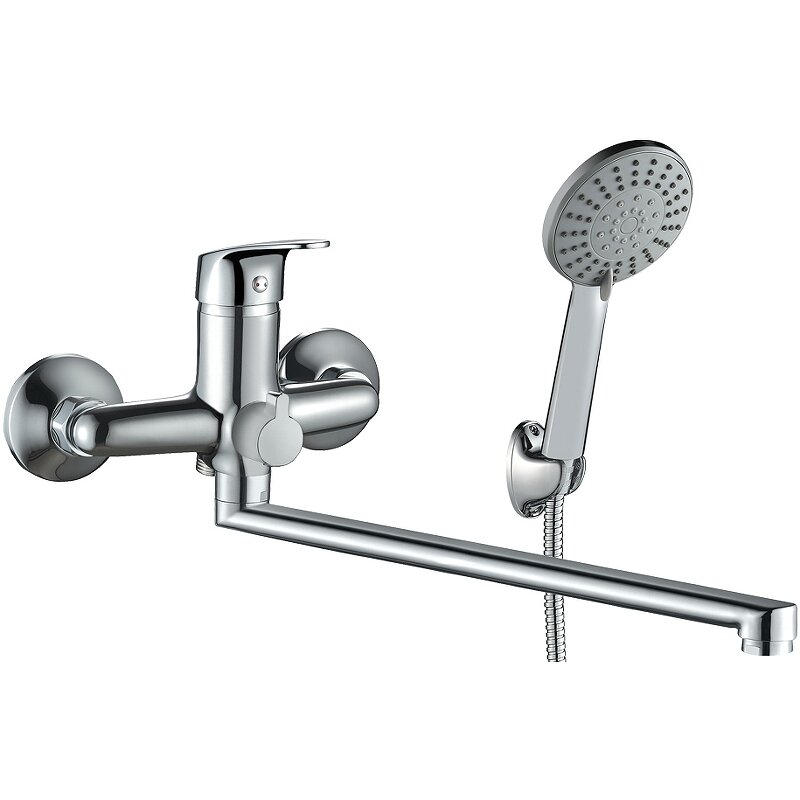 Изображение товара Смеситель для ванны и душа WesnaArt Ocean OCE12-320, с душевым гарнитуром, хром