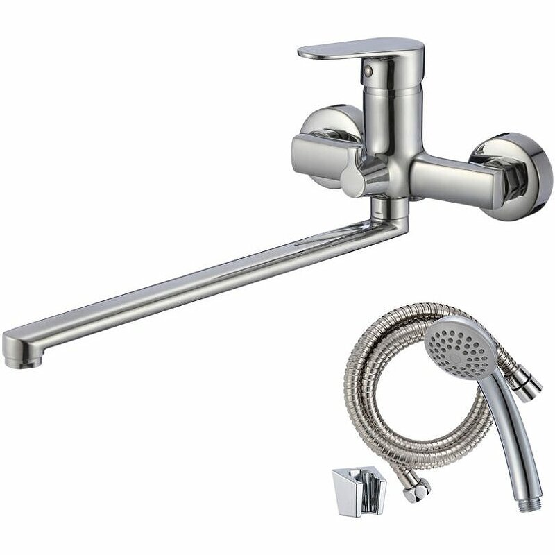 Изображение товара Смеситель WesnaArt NAT07-320 для ванны и душа с душевым гарнитуром, хром