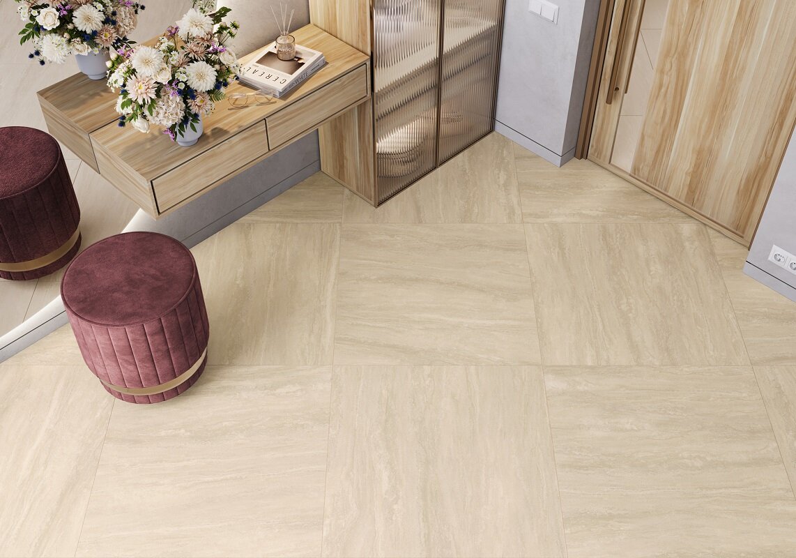 Изображение товара Коллекция LCM Tivoli керамогранит бежевый матовый 60x60 см
