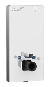 Изображение товара Инсталляция для унитаза Ceruttispa G111W, со смывным бачком и пневматической кнопкой, белый