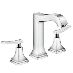 Изображение товара Смеситель для раковины Hansgrohe Metropol Classic, 31331000, на 3 отверстия, хром