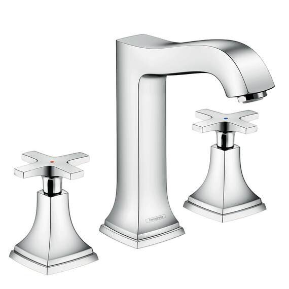 Изображение товара Смеситель для раковины Hansgrohe Metropol Classic, 31307000, на 3 отверстия, хром
