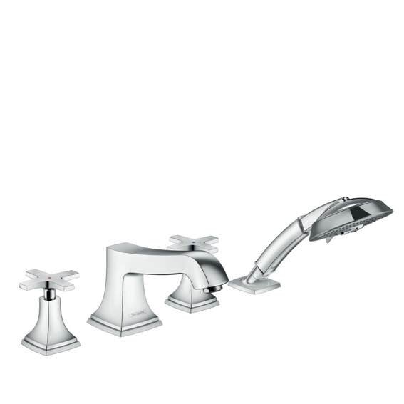 Изображение товара Смеситель для ванны и душа Hansgrohe Metropol Classic хром с ручным душем Изображение товара Смеситель для ванны и душа Hansgrohe Metropol Classic хром с ручным душем