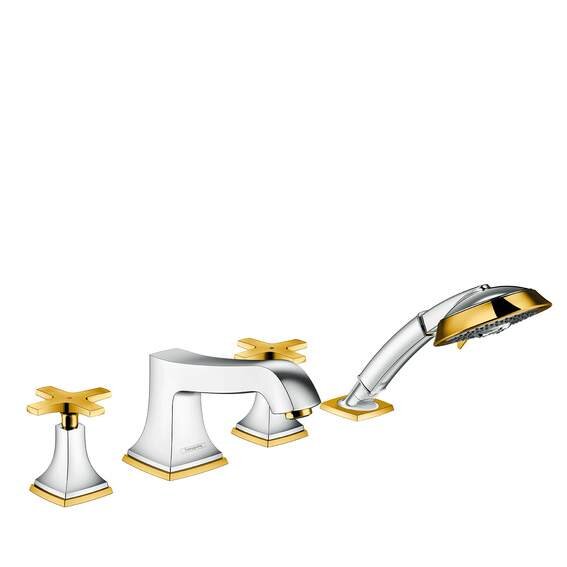 Изображение товара Смеситель для ванны и душа Hansgrohe Metropol Classic 31449090 хром золото
