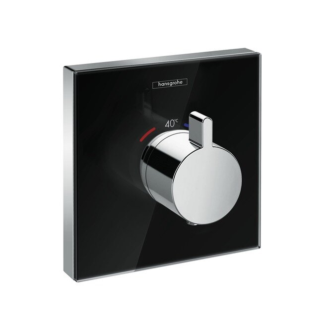 Изображение товара Смеситель для душа Hansgrohe ShowerSelect, 15734600, термостатический, черный/хром Изображение товара Смеситель для душа Hansgrohe ShowerSelect, 15734600, термостатический, черный/хром