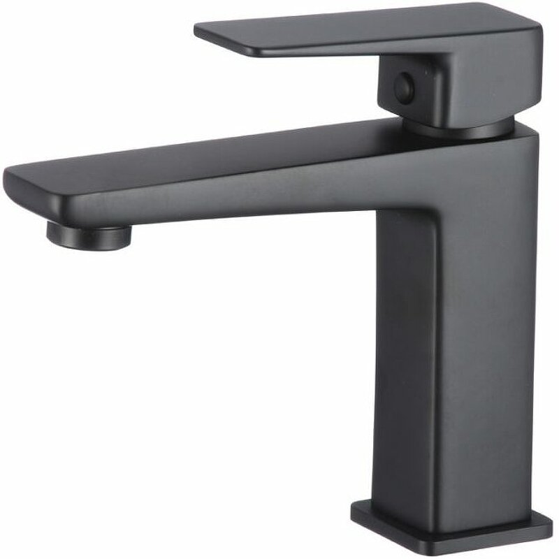 Изображение товара Смеситель для раковины WesnaArt Narcis NAR06-210BL-25100 черный матовый Изображение товара Смеситель для раковины WesnaArt Narcis NAR06-210BL-25100 черный матовый