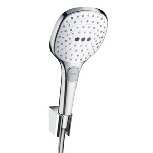 Изображение товара Душевой гарнитур Hansgrohe Raindance Select E 120 Porter Set 26700400 хром белый с 3 режимами струи