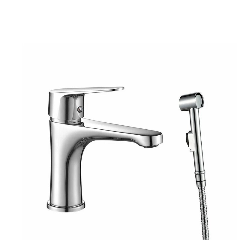 Изображение товара Смеситель WesnaArt Nova NOV03-212 с гигиеническим душем, хром Изображение товара Смеситель WesnaArt Nova NOV03-212 с гигиеническим душем, хром