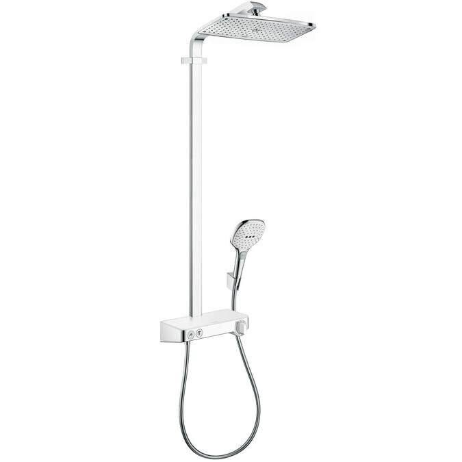 Изображение товара Душевая система Hansgrohe Raindance Select E 360 1jet ST Showerpipe 27288400, 3 режима струи, белый/хром Изображение товара Душевая система Hansgrohe Raindance Select E 360 1jet ST Showerpipe 27288400, 3 режима струи, белый/хром
