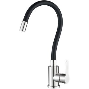 Изображение товара Смеситель для кухонной мойки WesnaArt Eko EKO05-140, сатин/черный