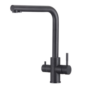 Изображение товара Смеситель для кухонной мойки WesnaArt Eco EKO05-151Black, с подключением к фильтру, черный матовый