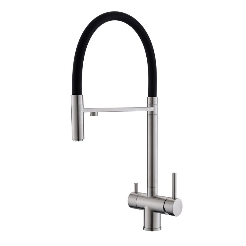 Изображение товара Смеситель для кухонной мойки WesnaArt Eco EKO05-160, с подключением к фильтру, сатин Изображение товара Смеситель для кухонной мойки WesnaArt Eco EKO05-160, с подключением к фильтру, сатин