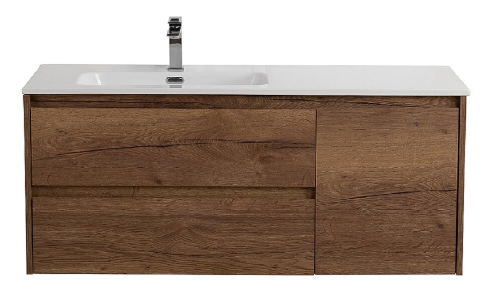 Изображение товара Тумба под раковину BelBagno Kraft-1200-2C-1A-SO-RT-L 120 см подвесная Rovere Tabacco