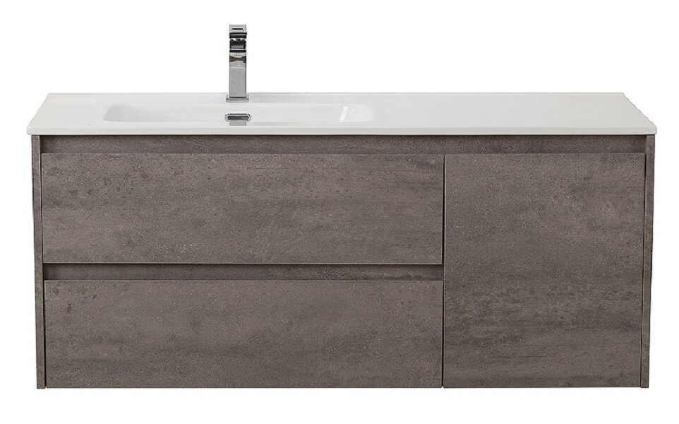 Изображение товара Подвесная тумба под раковину BelBagno Kraft 120 см Cemento Grigio Италия