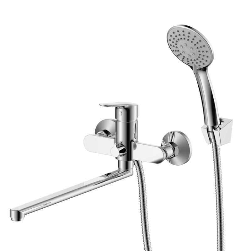 Изображение товара Смеситель для ванны и душа WesnaArt Tis TIS21-320, с душевым гарнитуром, хром