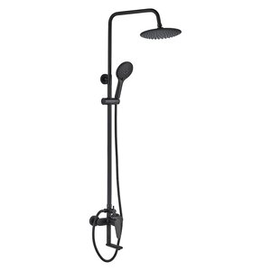 Изображение товара Душевая система WesnaArt Nova NOV03-314Black, цвет черный матовый