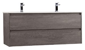 Изображение товара Тумба под раковину BelBagno Kraft-1200-2C-SO-2-CG 120 см, подвесная, Cemento Grigio