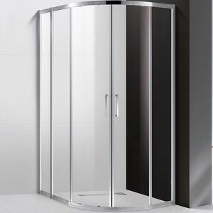 Изображение товара Душевой уголок Cezares MOLVENO-RH-2-100/80-C-Cr-IV, 100 х 80 см, стекло прозрачное, профиль хром