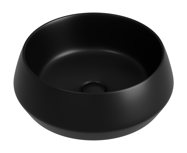 Изображение товара Раковина Ceramicanova Maya CN12004MB, 40 см, сантехфарфор, накладная, черный матовый