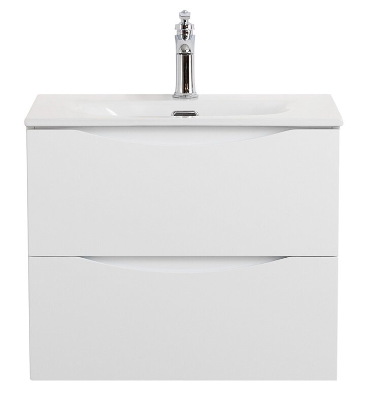 Изображение товара Подвесная тумба под раковину BelBagno Marino-Cer-Mini-500-2C-SO-BO-P 50 см белый матовый