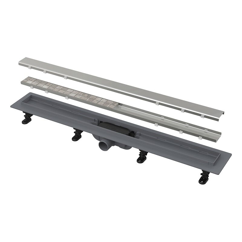 Изображение товара Трап для душа AlcaPlast APZ19-750 Simple с решеткой под плитку, хром