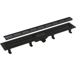 Изображение товара Душевой трап-лоток AlcaPlast APZ10Black 65 см с решеткой латунь черный матовый