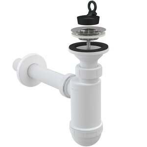 Изображение товара Сифон для раковины AlcaPlast a410 AG210512432 пластиковый с мокрым затвором