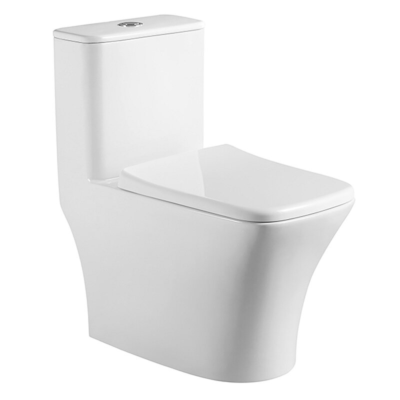 Изображение товара Напольный унитаз-моноблок Azario Teano AZ-8621 безободковый глянцевый белый