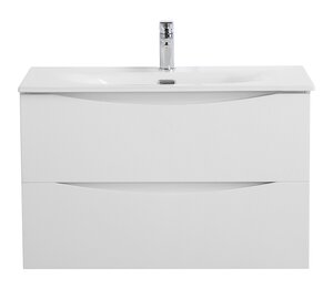 Изображение товара Тумба под раковину BelBagno Marino-Cer-Mini-800-2C-SO-BL-P 80 см, подвесная, Bianco Lucido