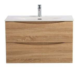 Изображение товара Тумба под раковину BelBagno Marino, 80 см, подвесная, Rovere Bianco