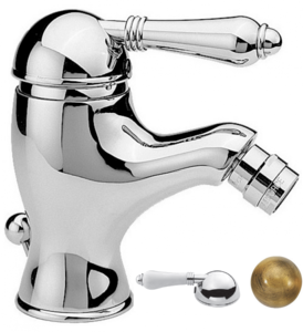 Изображение товара Смеситель Nicolazzi P.M. Blanc 3403BZ76 для биде бронза и керамика Италия