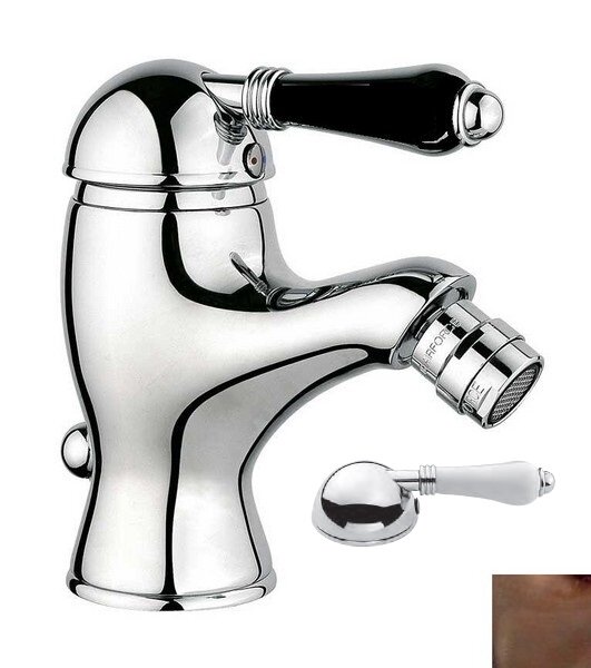 Изображение товара Смеситель Nicolazzi P.M. Blanc 3403DB76 для биде, состаренная бронза, ручка белая керамика Изображение товара Смеситель Nicolazzi P.M. Blanc 3403DB76 для биде, состаренная бронза, ручка белая керамика