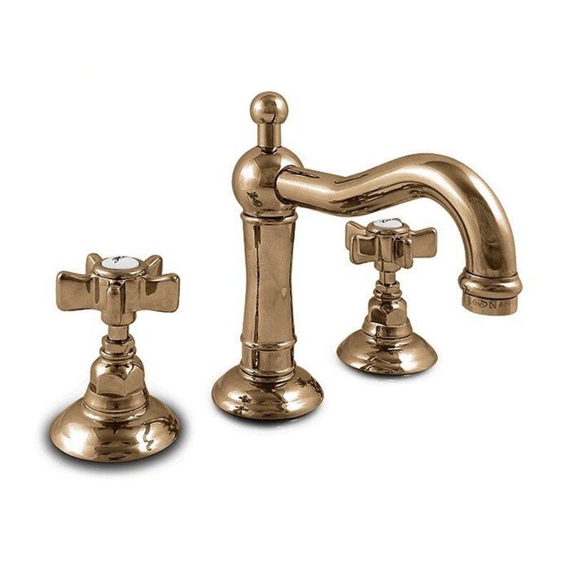 Изображение товара Смеситель Nicolazzi Dames Anglaises 1409BZ18 для раковины на 3 отверстия, бронза, декор Dames Anglaises Изображение товара Смеситель Nicolazzi Dames Anglaises 1409BZ18 для раковины на 3 отверстия, бронза, декор Dames Anglaises
