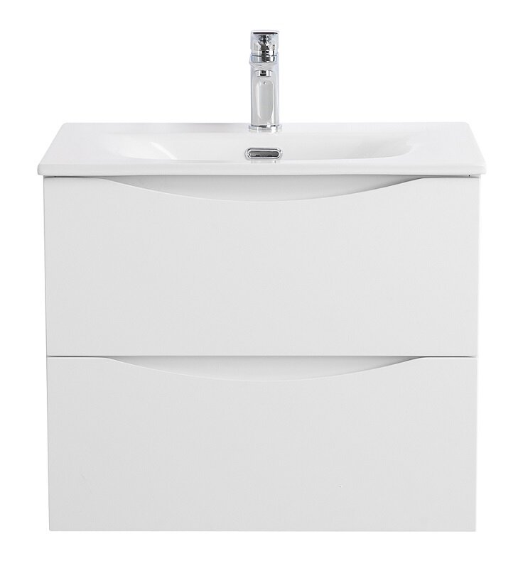 Изображение товара Тумба под раковину BelBagno Marino-Cer-N-600-2C-SO-BL-P, 60 см, подвесная, Bianco Lucido