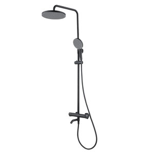 Изображение товара Душевая система Arrow AMG13SH848U2BC, термостатическая, цвет черный матовый
