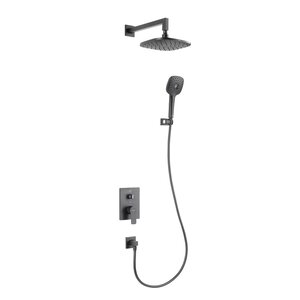 Изображение товара Душевая система Arrow ARQ1201HUMB, с внутренней частью, цвет черный матовый